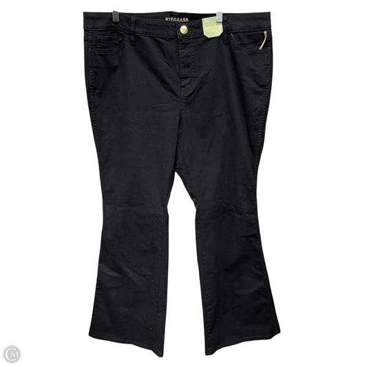 Jeans Flared By Cmc In Black Denim, Size: 18