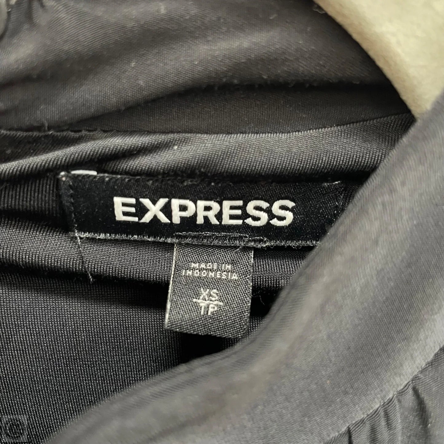 Top Long Sleeve By Express In Black, Size: Xs