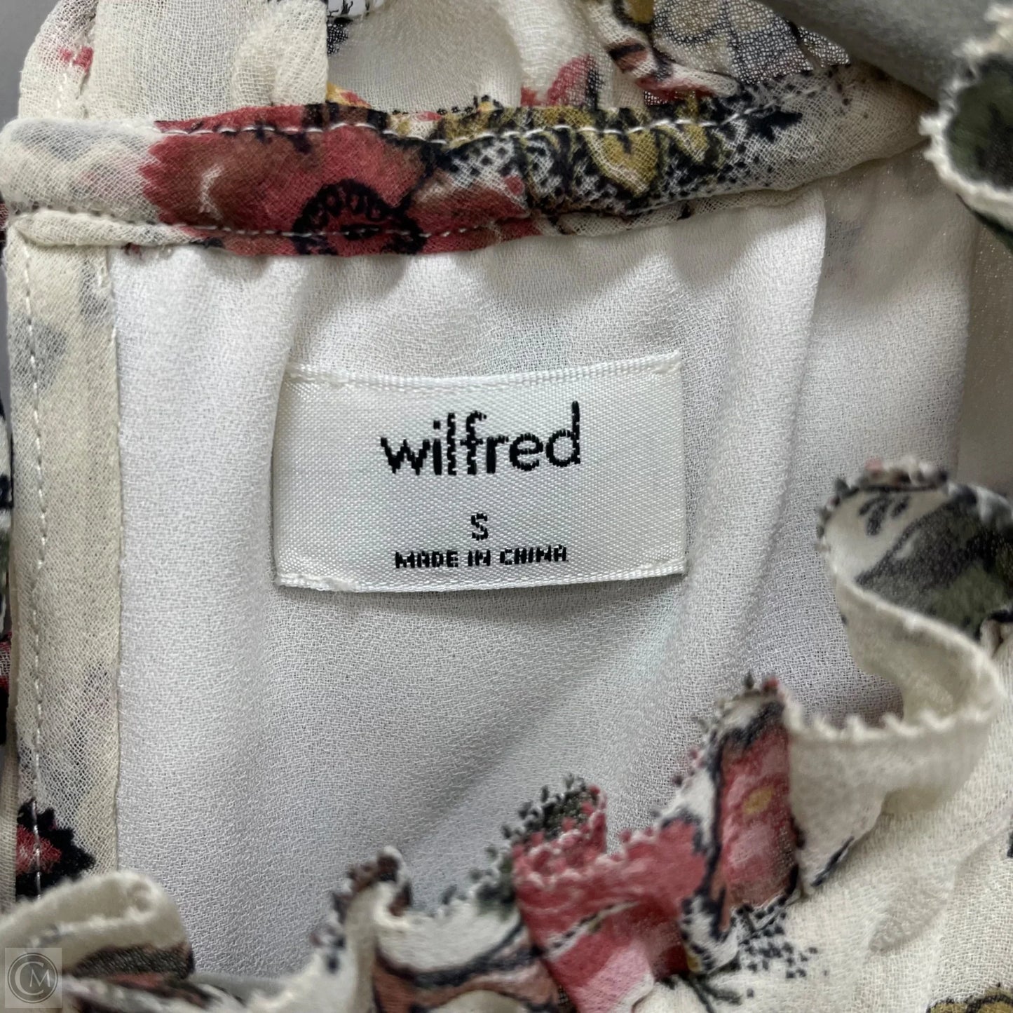 Dress Casual Short By Wilfred In Cream & Pink, Size: S