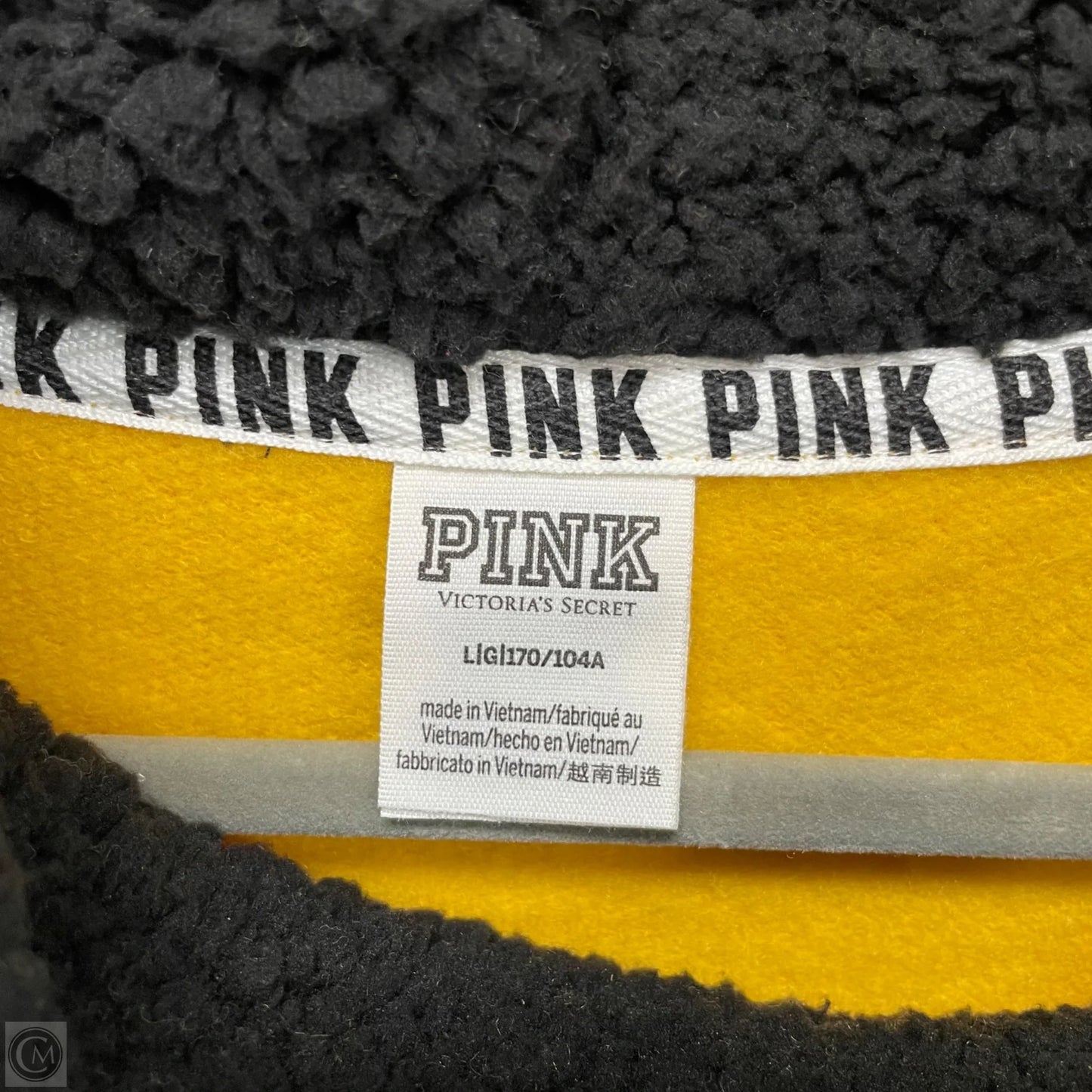 Sweater By Pink In Yellow, Size: L