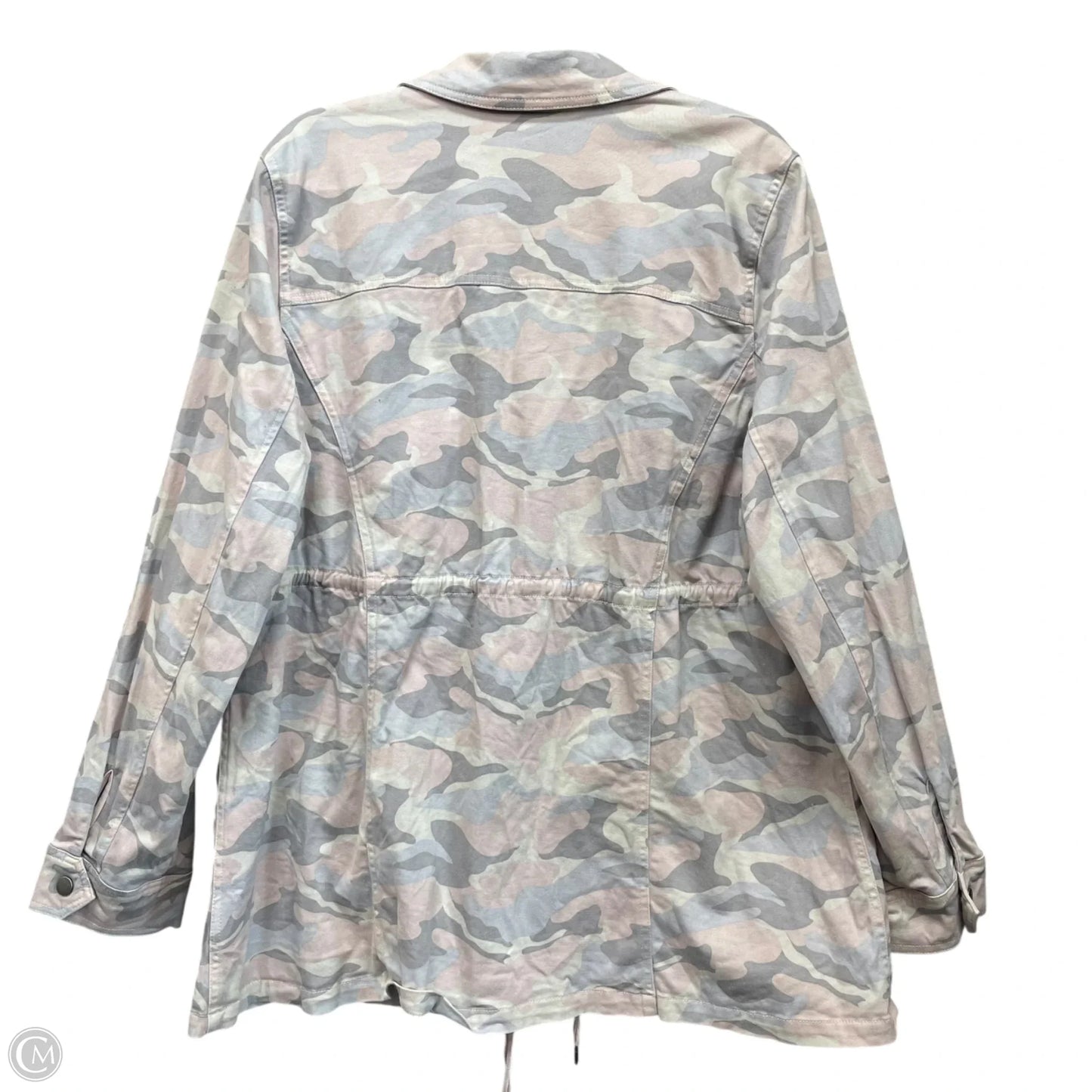 Jacket Utility By Torrid In Blue & Pink, Size: 2x