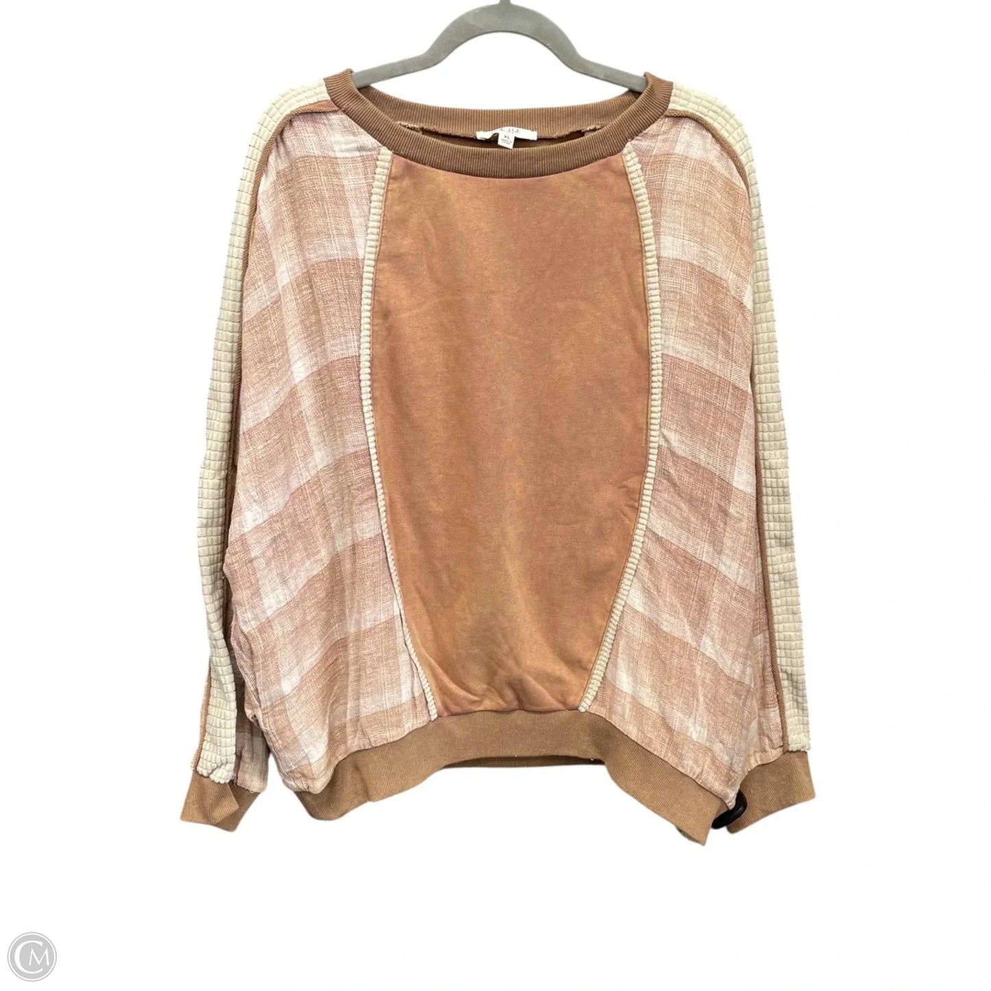 Sweatshirt Crewneck By Oli & Hali In Peach, Size: Xl