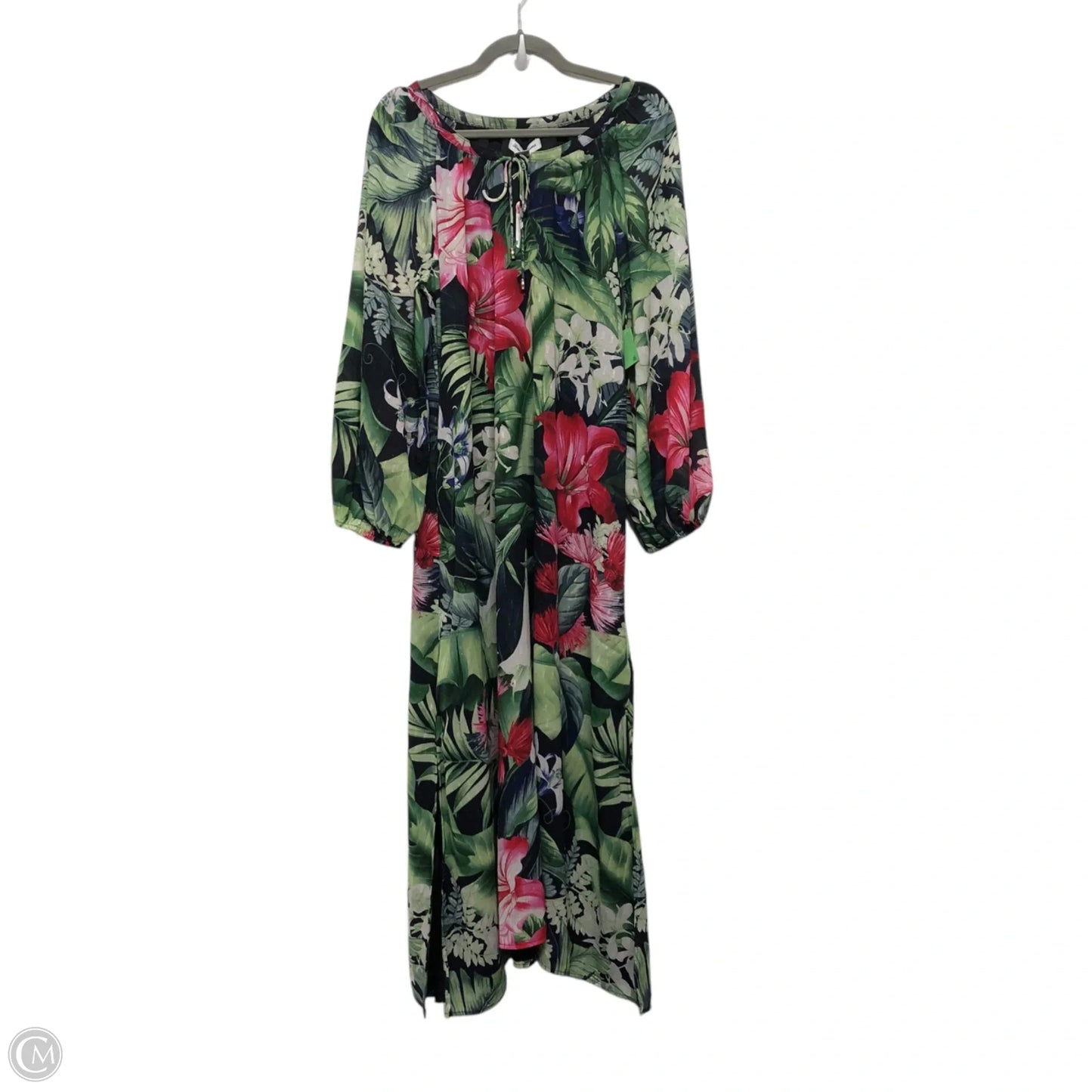 Dress Casual Maxi By Tommy Bahama In Tropical Print, Size: L