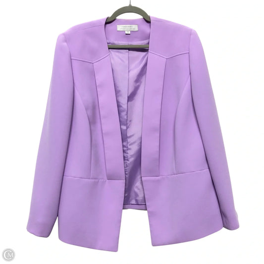 Blazer By Tahari By Arthur Levine In Purple, Size: 16