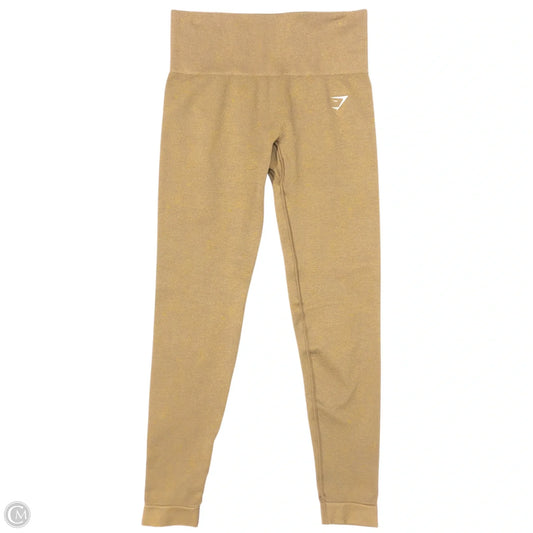 Athletic Leggings By Gym Shark In Tan, Size: S