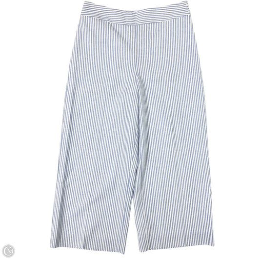 Pants Wide Leg By Talbots In Blue & White, Size: 4p