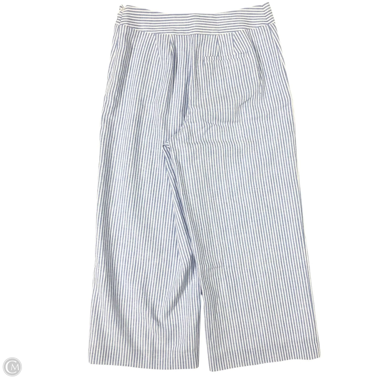 Pants Wide Leg By Talbots In Blue & White, Size: 4p