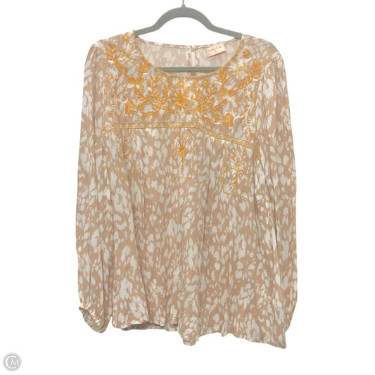 Blouse Long Sleeve By Cme In Multi-colored, Size: S