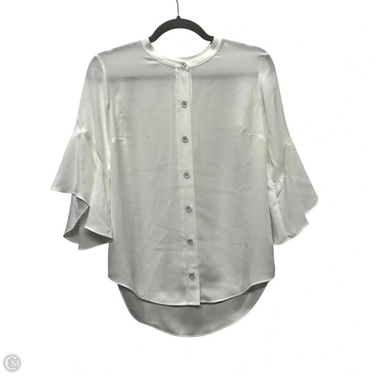 Blouse 3/4 Sleeve By Cabi In White, Size: Xs