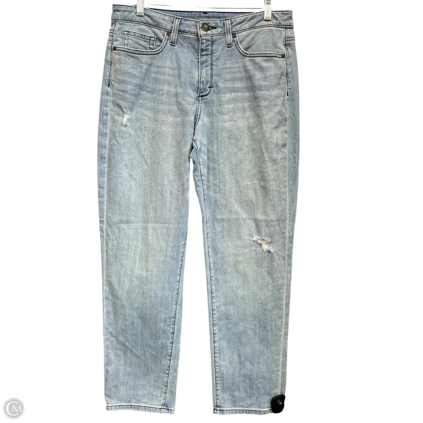 Jeans Straight By Spanx In Blue Denim, Size: 8