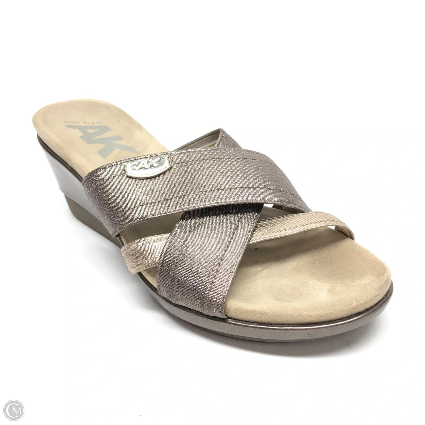 Sandals Heels Wedge By Anne Klein In Gold, Size: 7