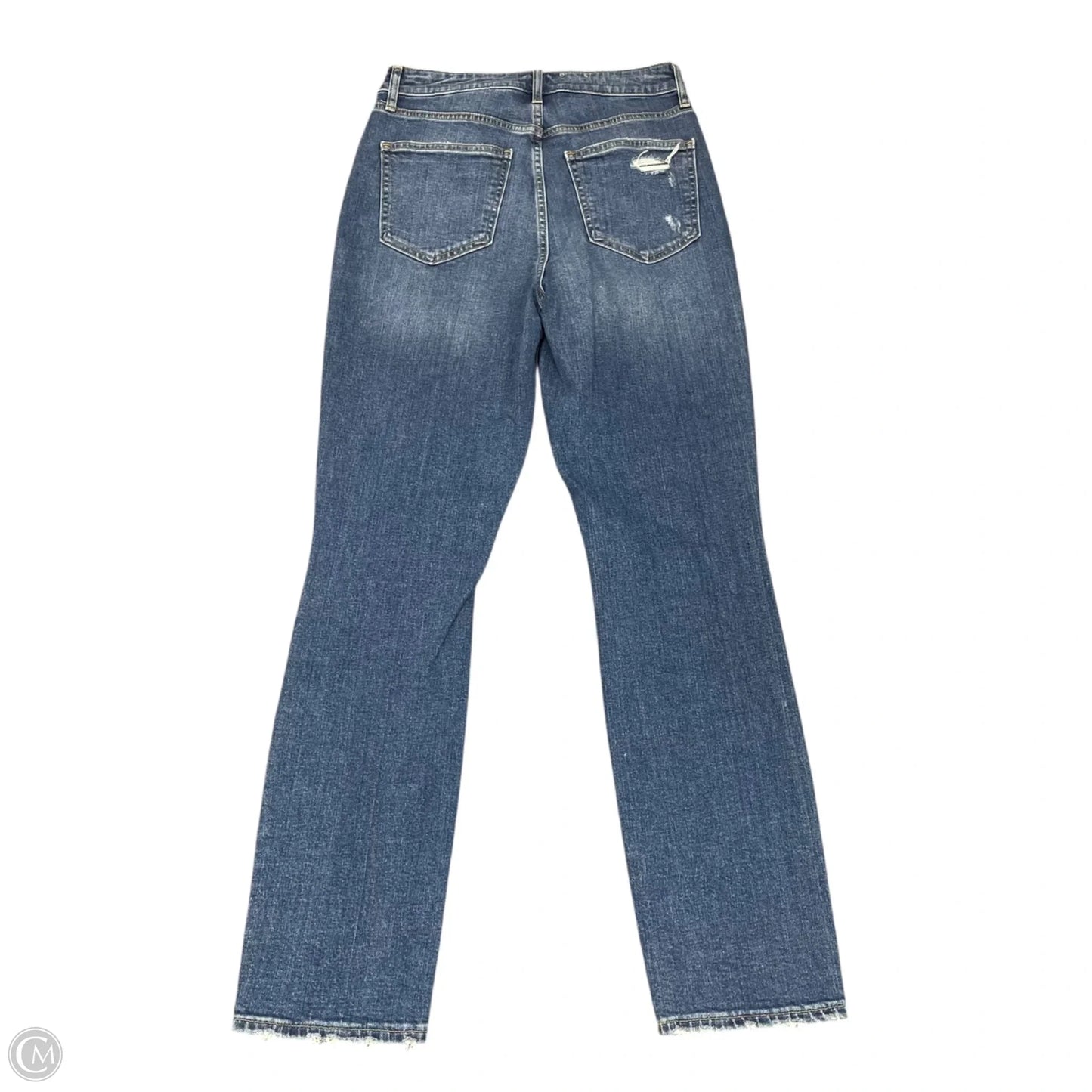 Jeans Straight By Gap In Blue Denim, Size: 8