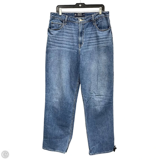 Jeans Boyfriend By Hollister In Blue Denim, Size: 14