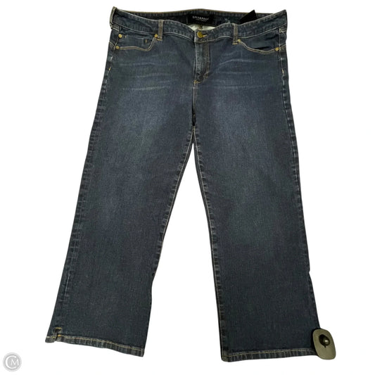 Jeans Cropped By Liverpool In Blue Denim, Size: 16