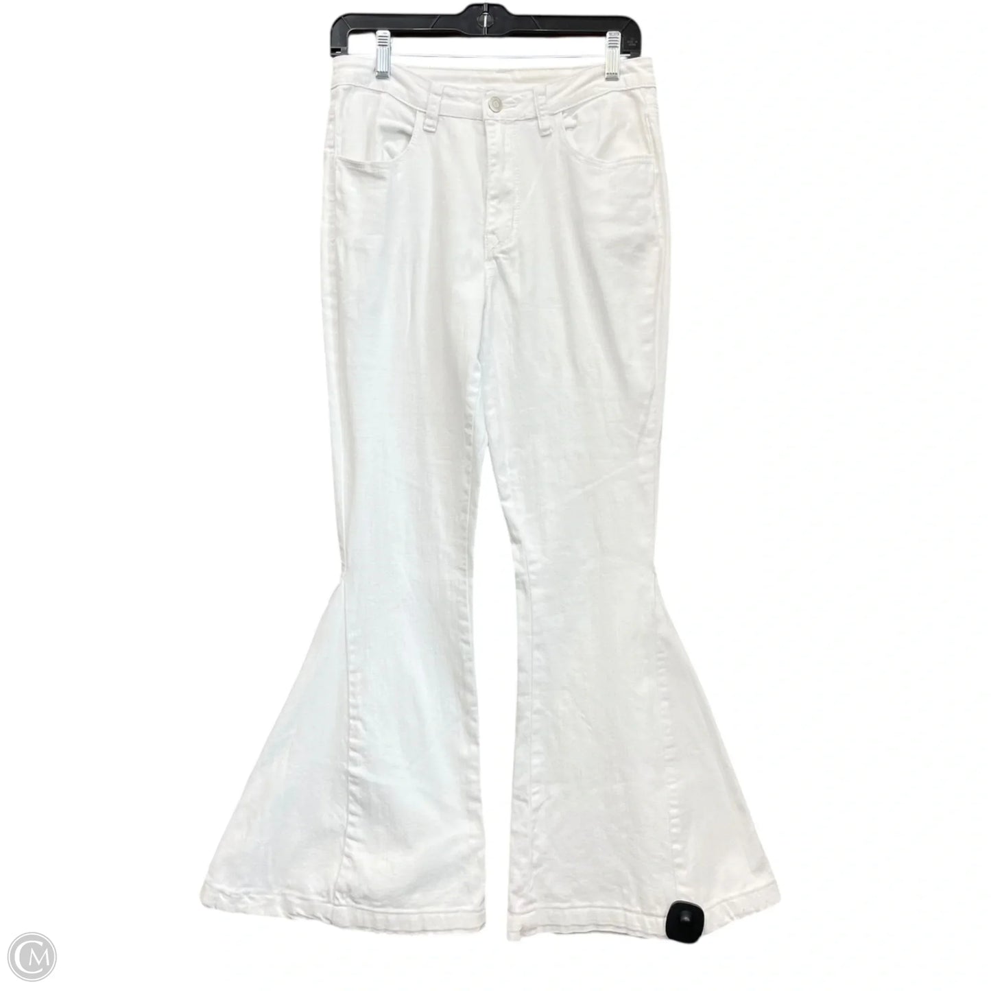 Jeans Flared By Clothes Mentor In White, Size: M