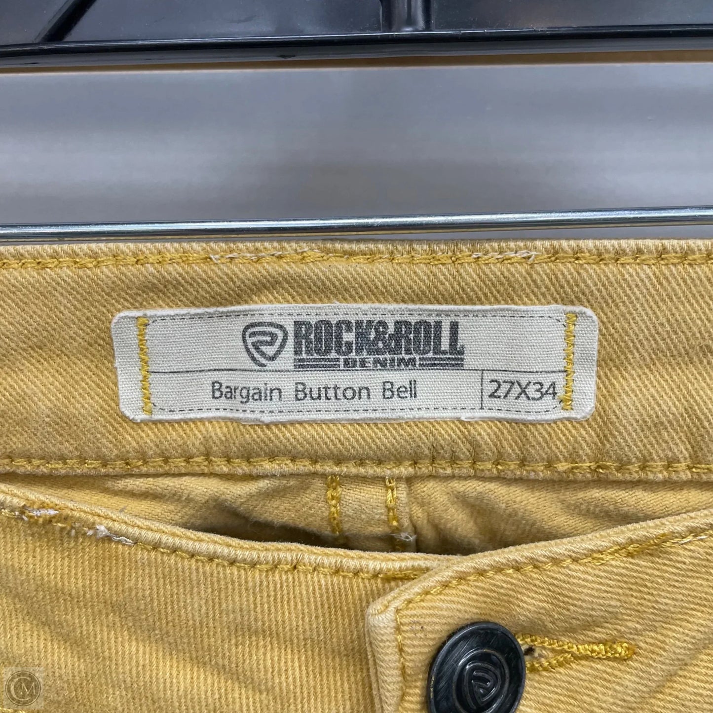 Jeans Flared By Clothes Mentor In Yellow, Size: 4