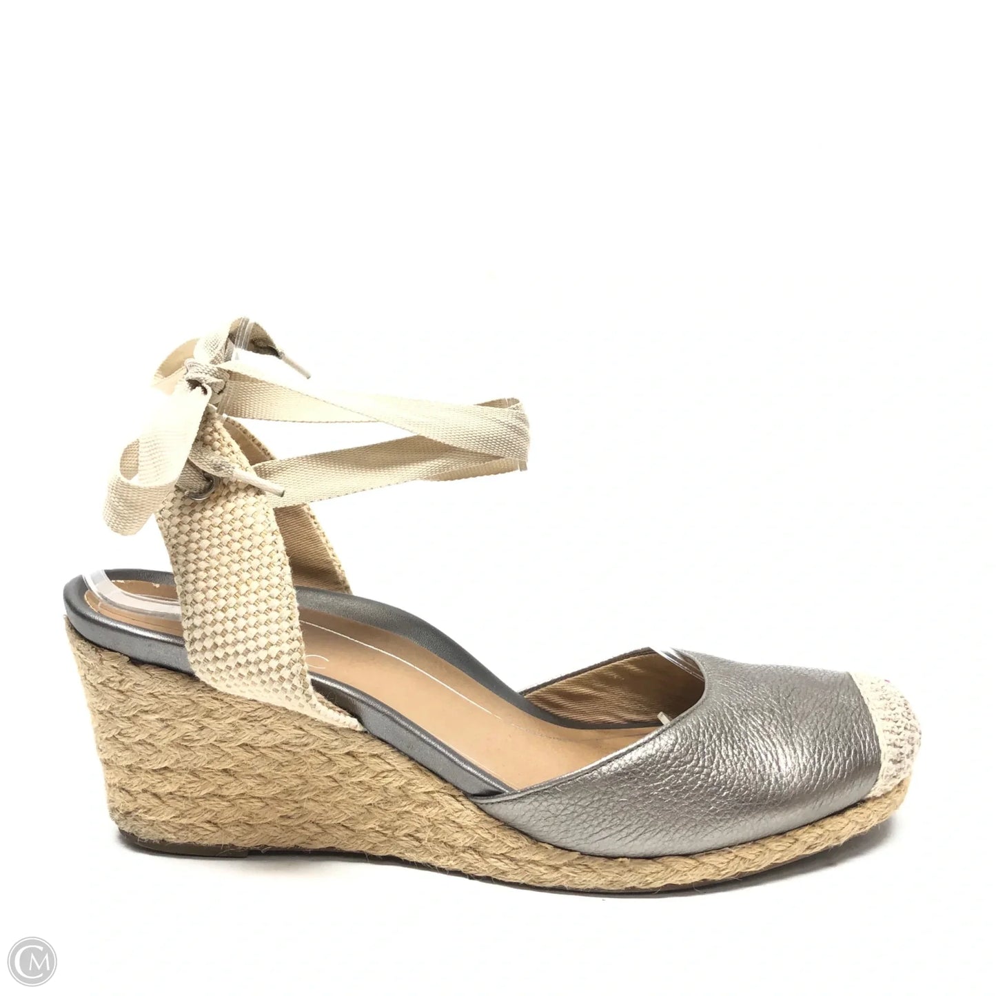 Sandals Heels Wedge By Vionic In Beige, Size: 10