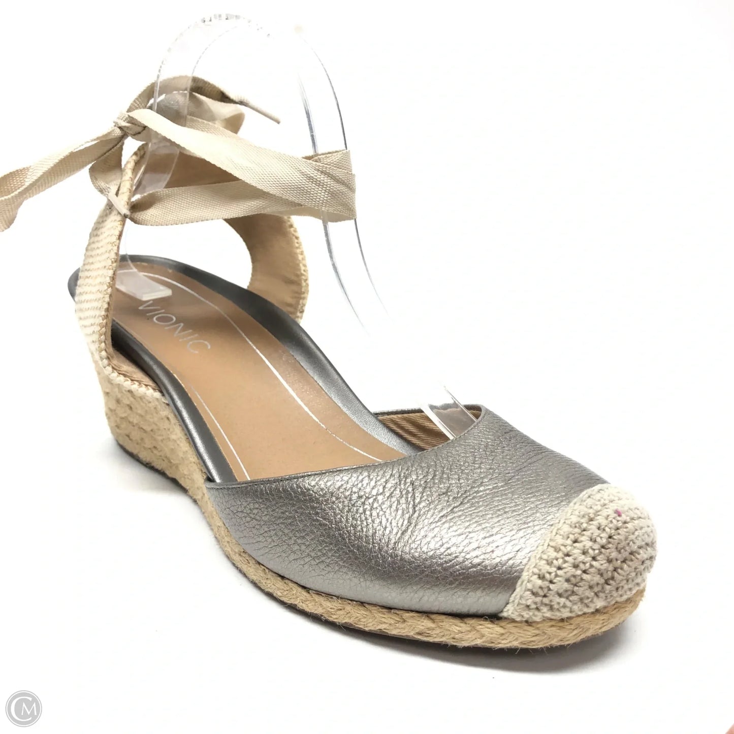 Sandals Heels Wedge By Vionic In Beige, Size: 10