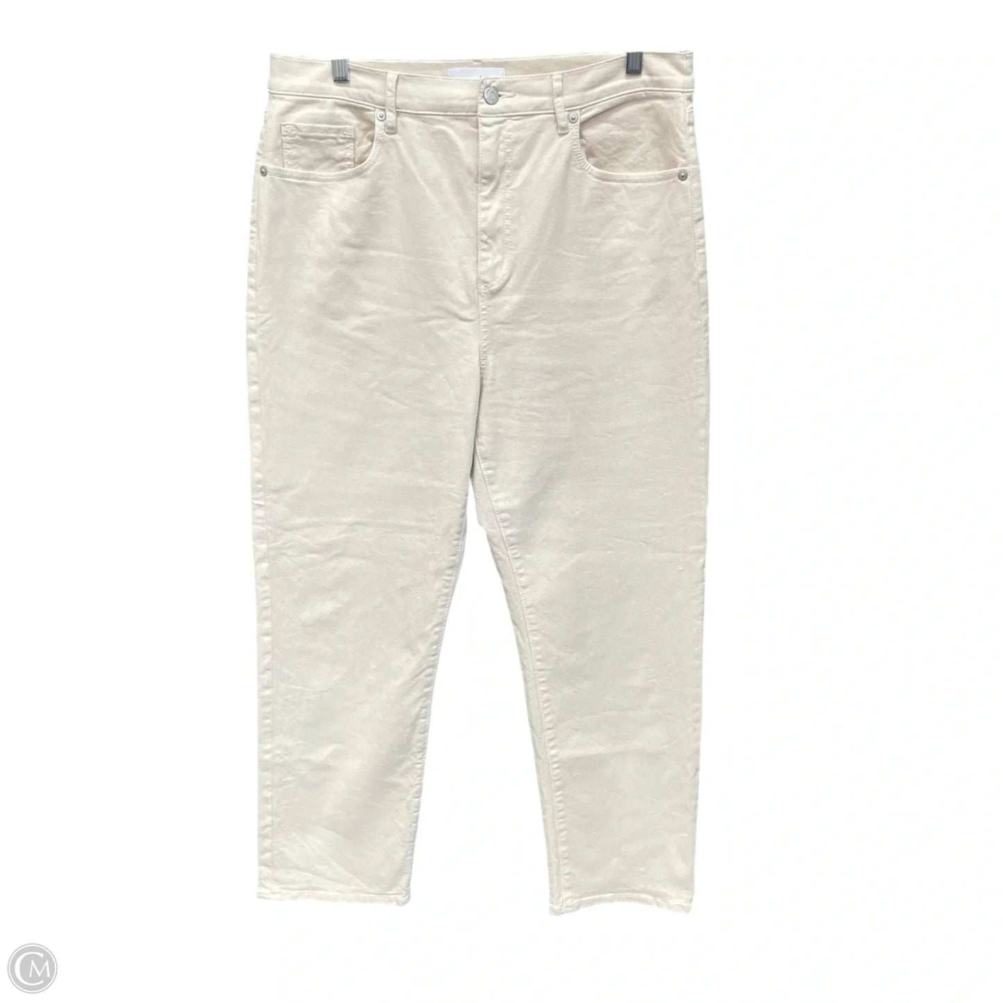 Jeans Straight By Loft In Beige, Size: 12