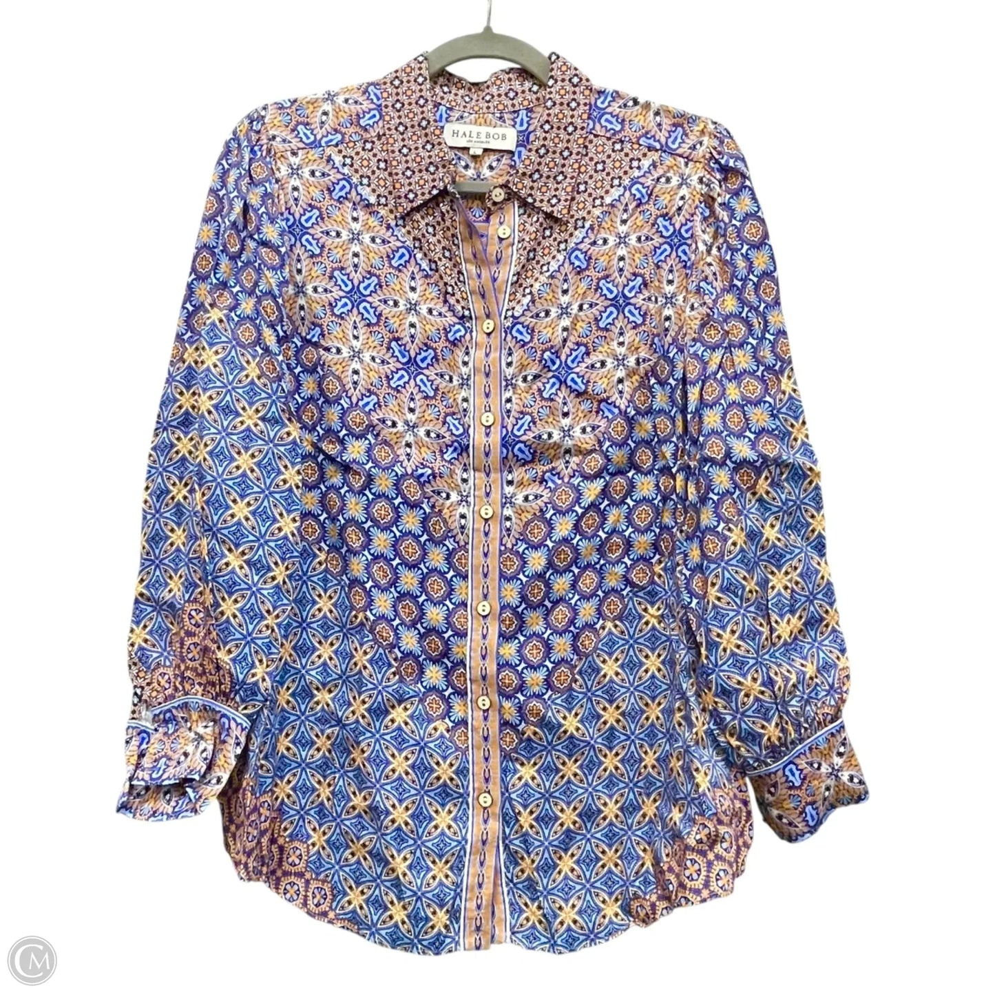 Top Long Sleeve By Hale Bob In Multi-colored, Size: L