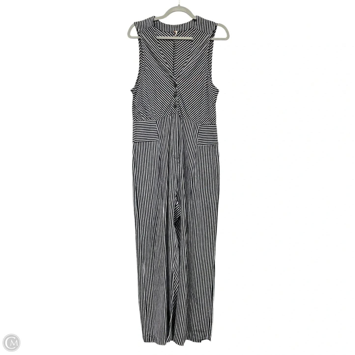 Jumpsuit By Free People In Blue & White, Size: 8