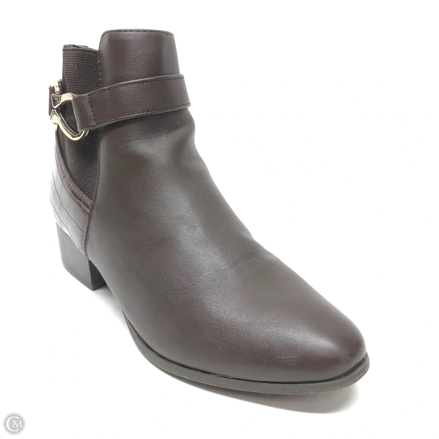 Boots Ankle Heels By Karen Scott In Brown, Size: 8