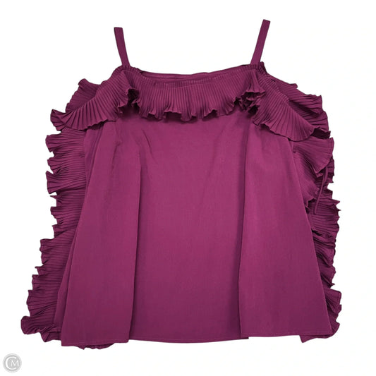 Blouse Long Sleeve By Lane Bryant In Purple, Size: 18