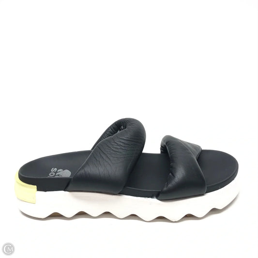 Sandals Flats By Sorel In Black, Size: 9