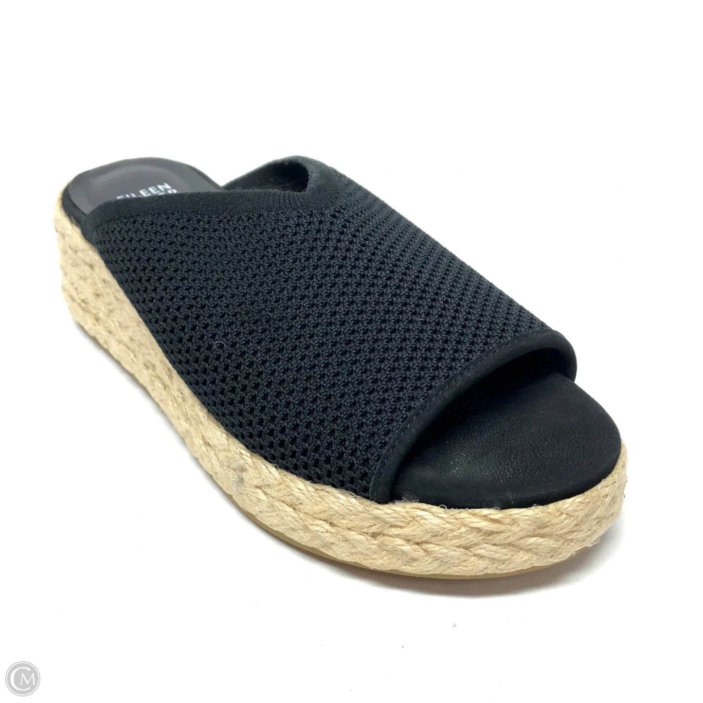 Sandals Heels Wedge By Eileen Fisher In Black, Size: 9