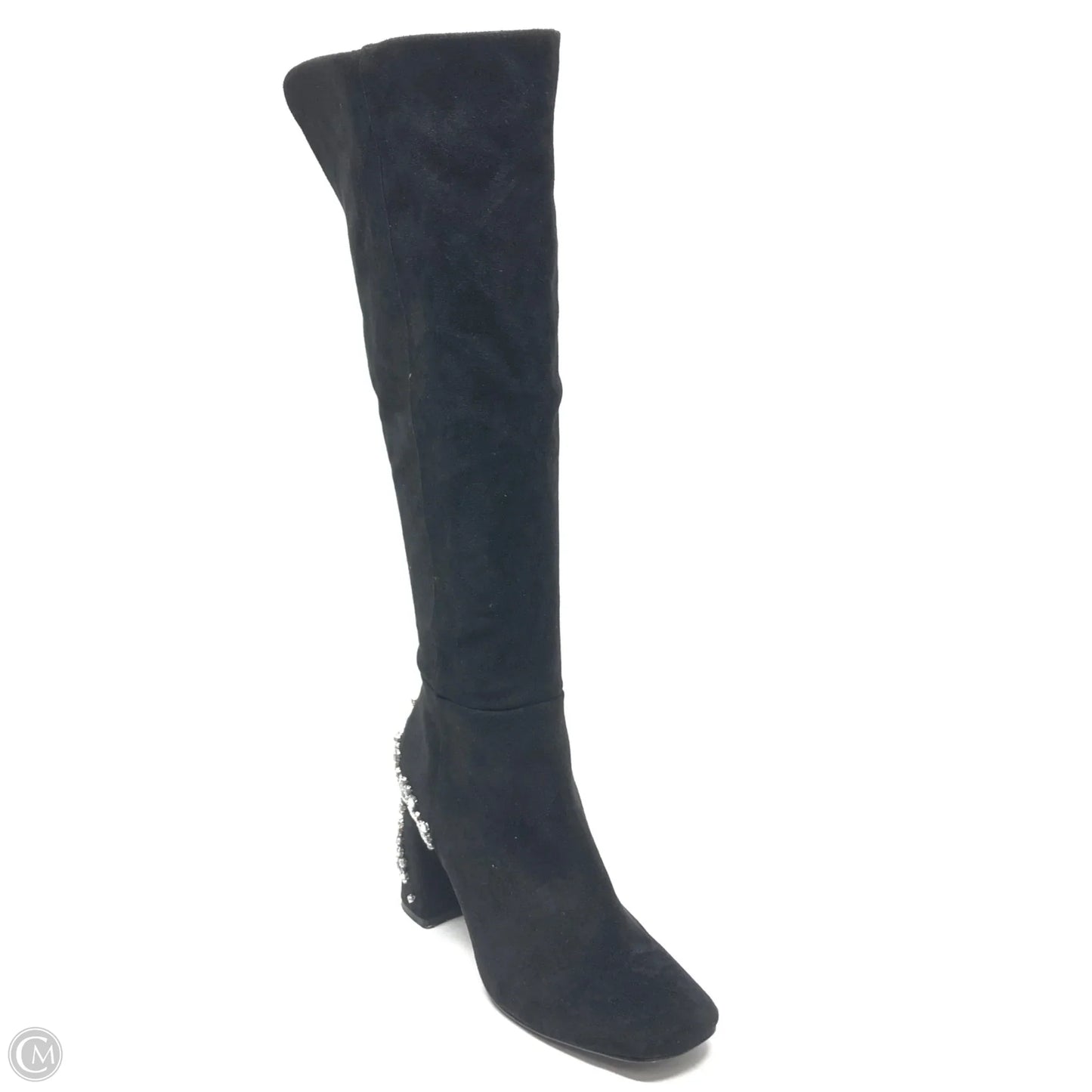 Boots Knee Heels By Charles By Charles David In Black, Size: 7