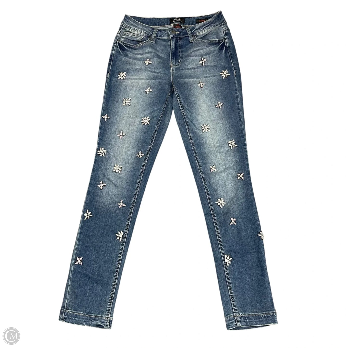 Jeans Skinny By Earl Jean In Blue Denim, Size: 6