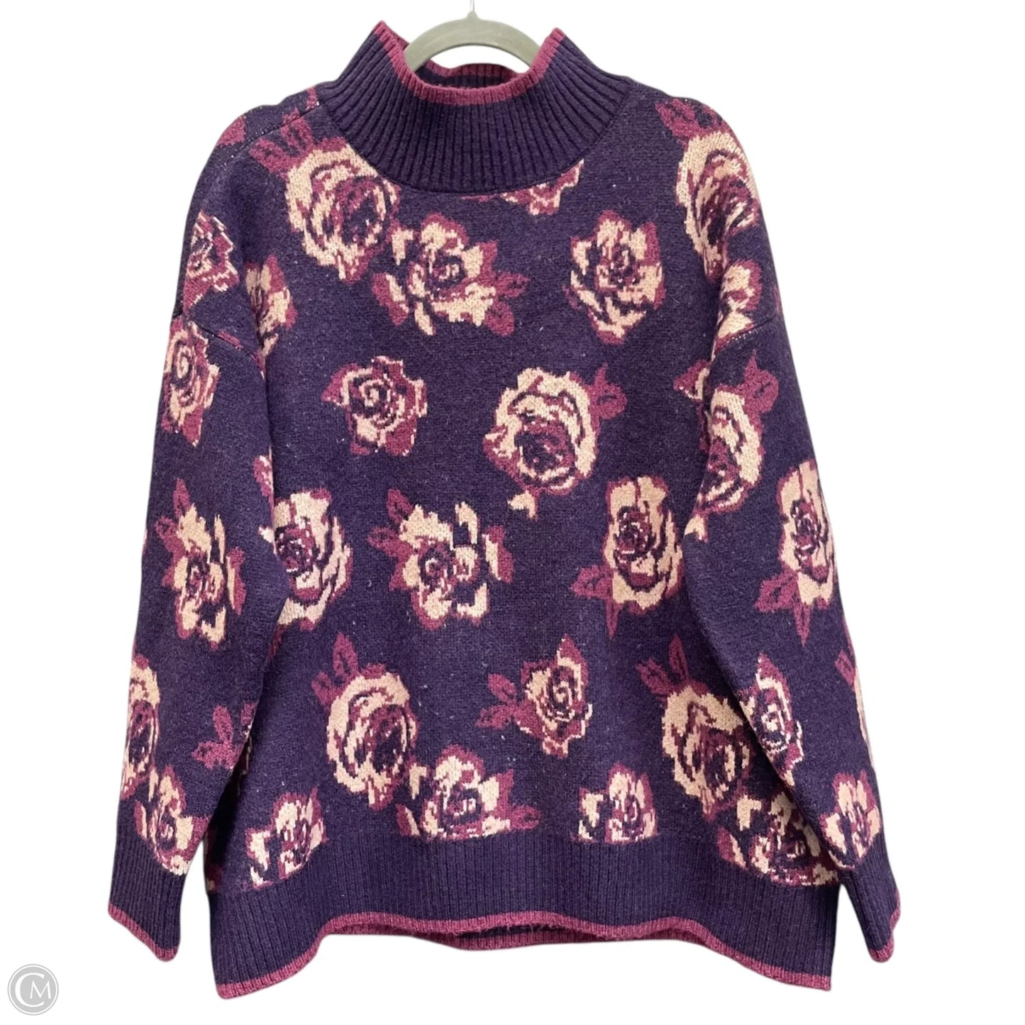 Sweater By Joseph A. In Purple, Size: 3x