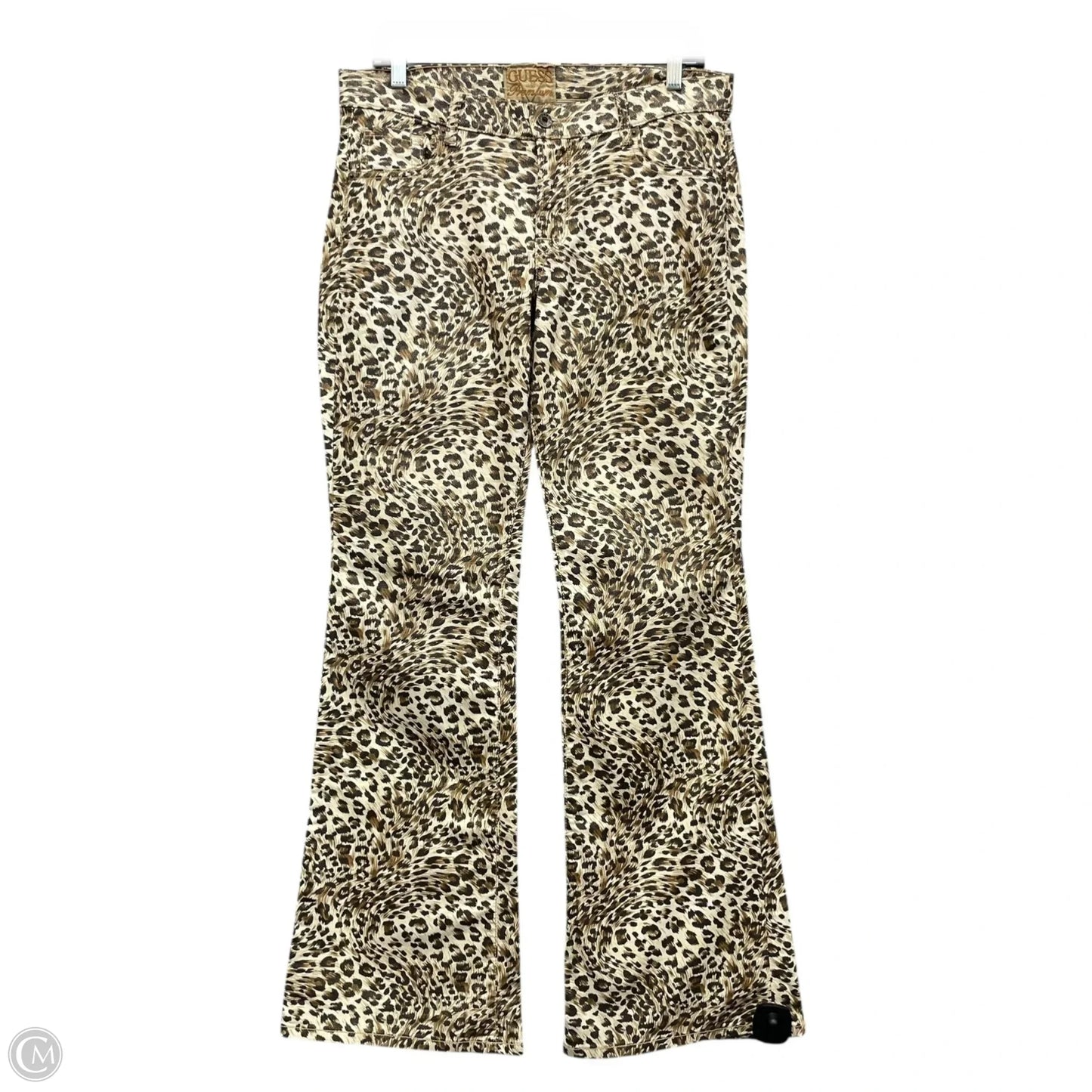Jeans Boot Cut By Guess In Animal Print, Size: 8