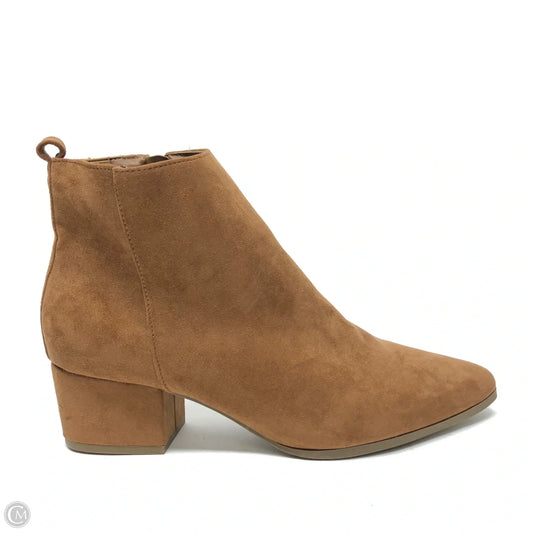 Boots Ankle Heels By A New Day In Tan, Size: 10