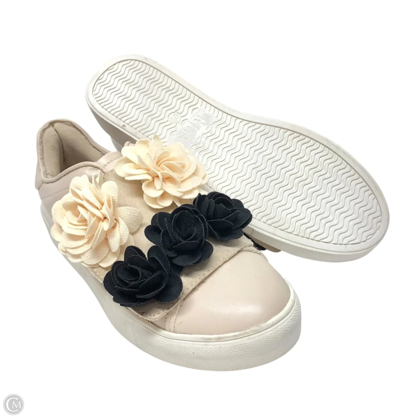 Shoes Sneakers By Mia In Beige, Size: 6.5