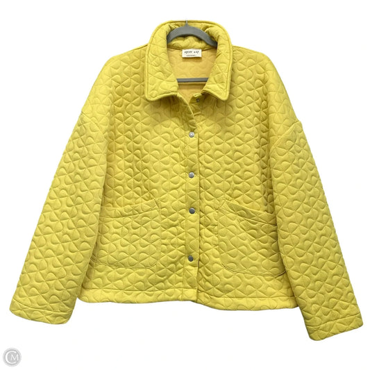Jacket Puffer & Quilted By Cmc In Yellow, Size: L