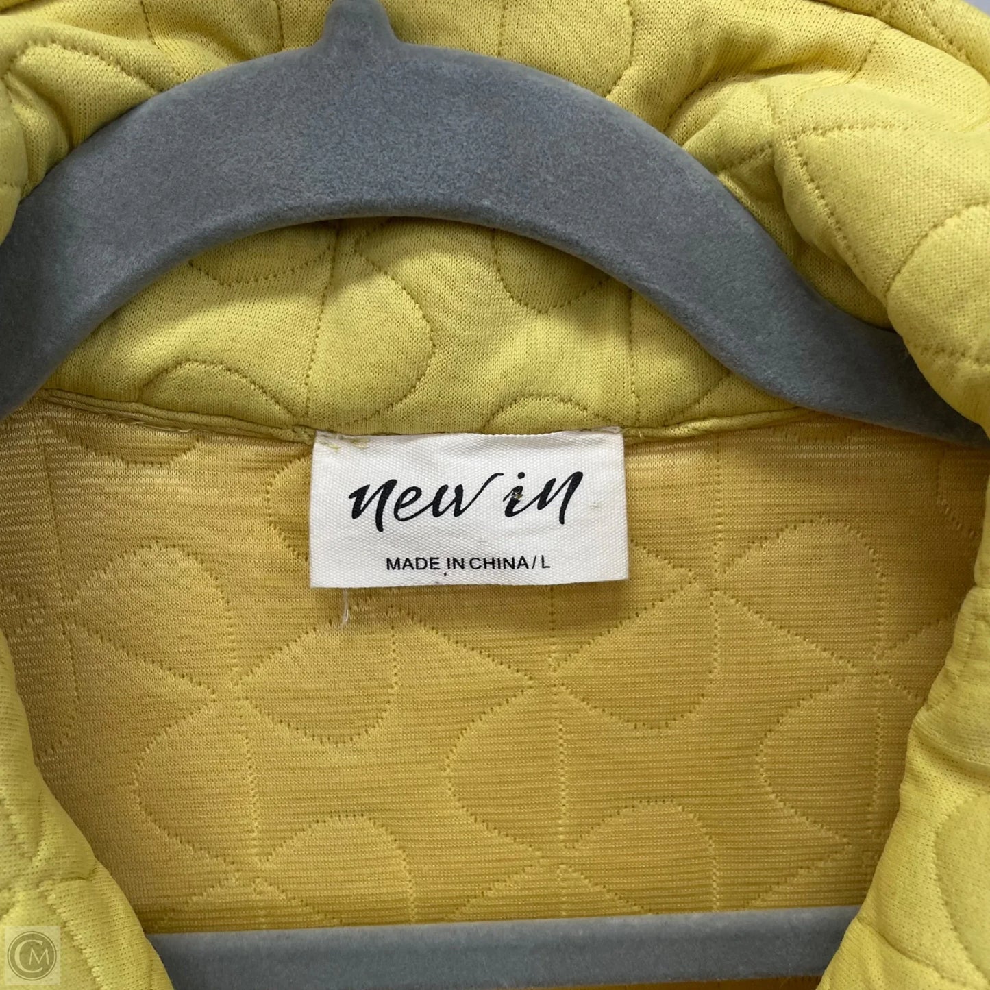 Jacket Puffer & Quilted By Cmc In Yellow, Size: L