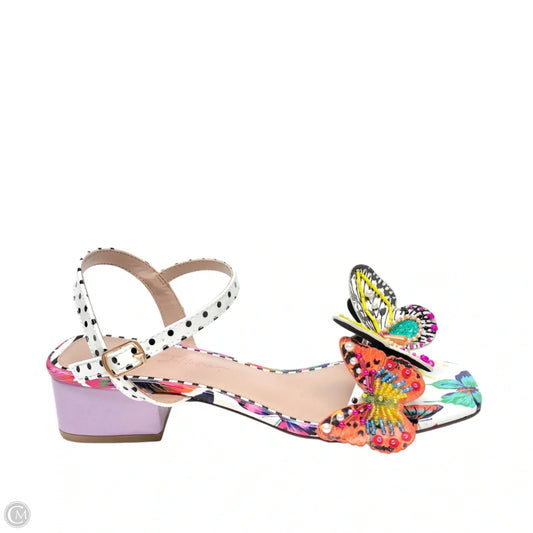 Sandals Heels Block By Betsey Johnson In Multi-colored, Size: 7.5
