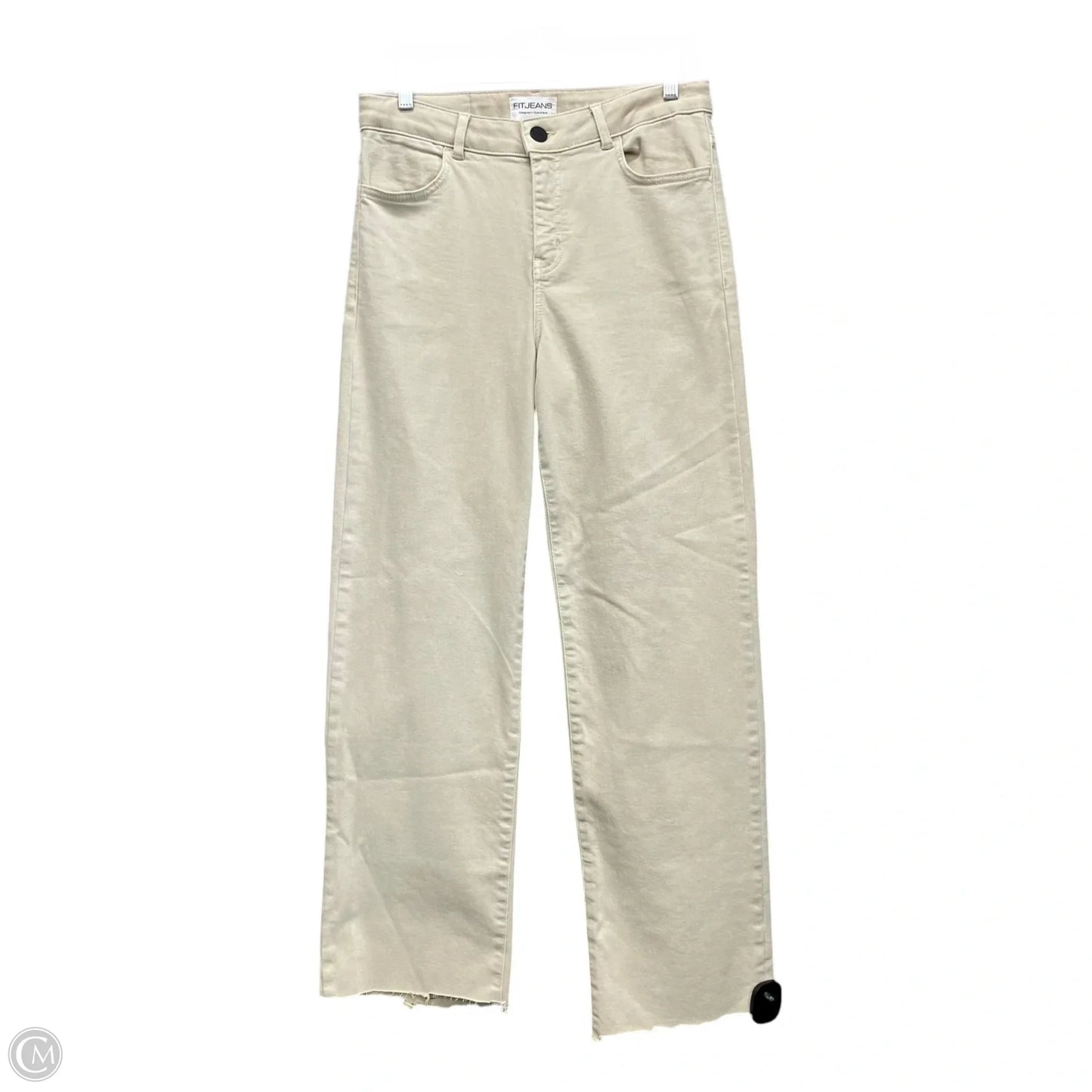 Jeans Straight By Cmb In Beige, Size: L