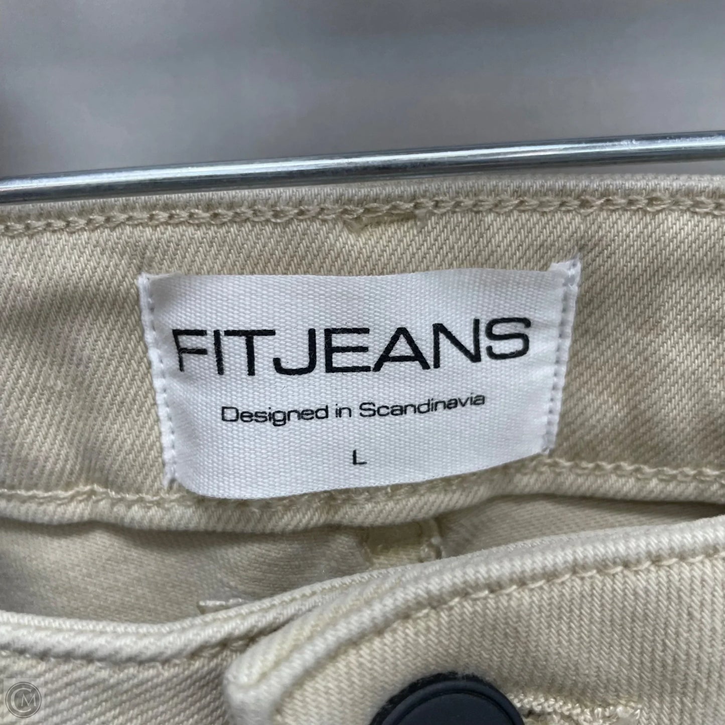 Jeans Straight By Cmb In Beige, Size: L