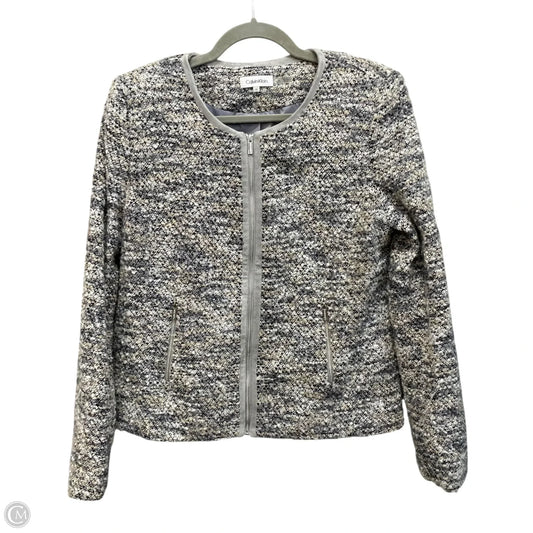 Blazer By Calvin Klein In Grey & White, Size: 12