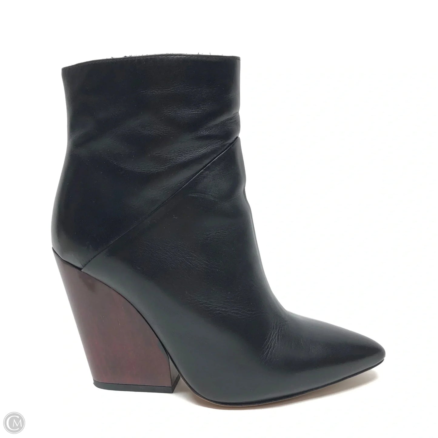 Boots Ankle Heels By IRO In Black & Brown, Size: 6.5