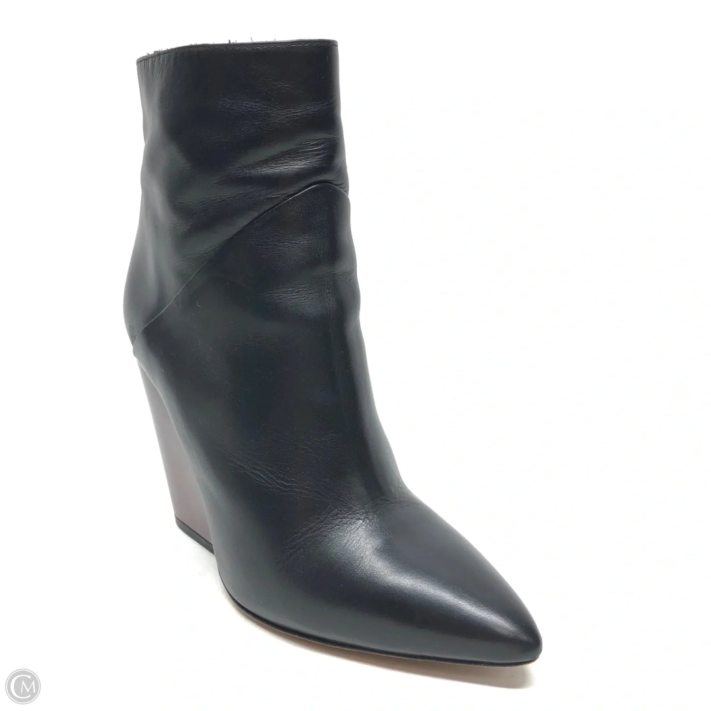 Boots Ankle Heels By IRO In Black & Brown, Size: 6.5