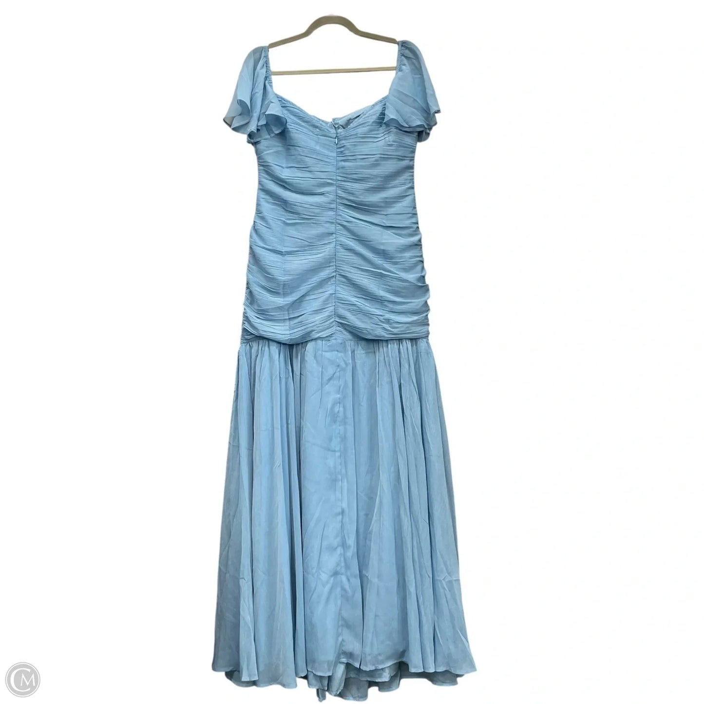 Dress Party Long By Asos In Blue, Size: 12