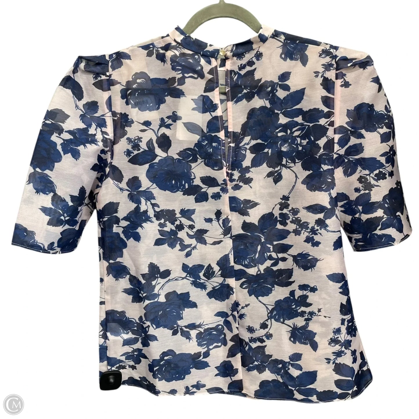 Blouse Long Sleeve By Cmc In Blue & Pink, Size: 6