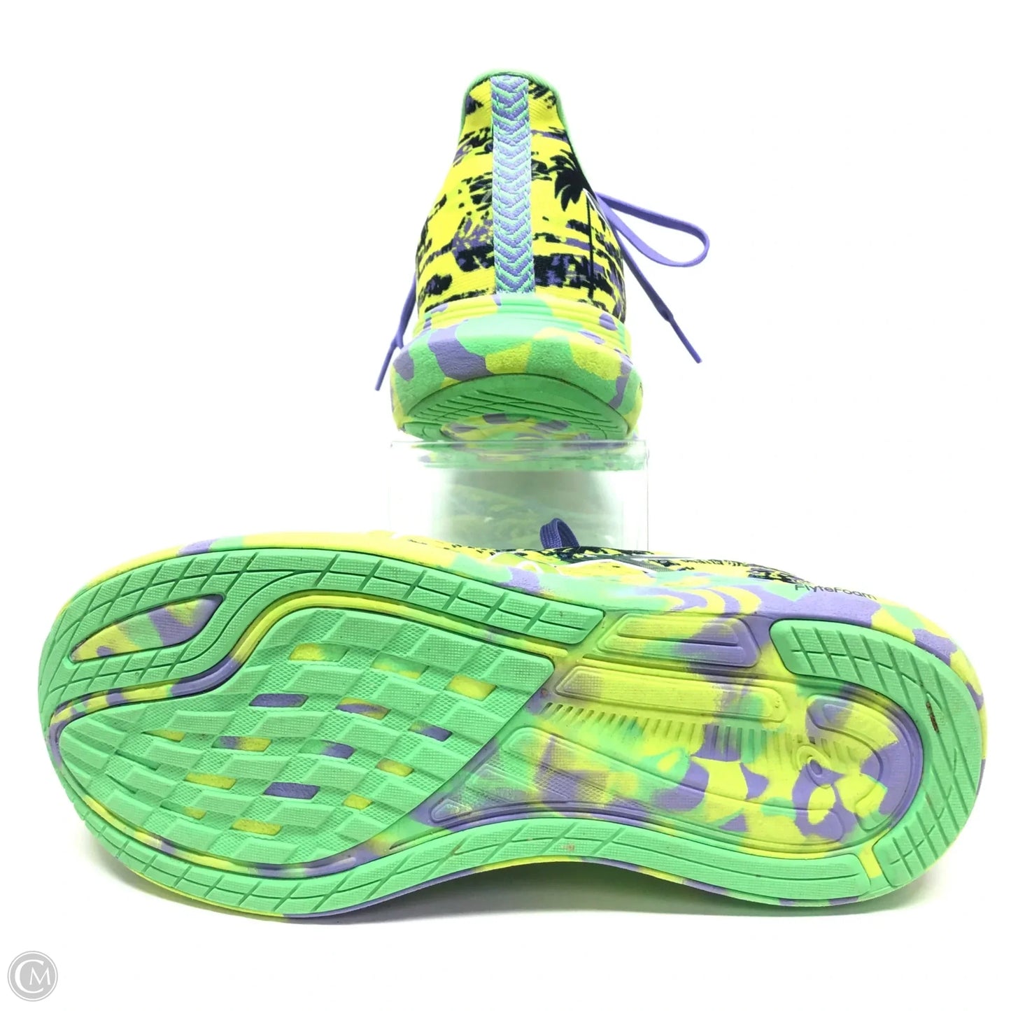 Shoes Athletic By Asics In Green & Yellow, Size: 6.5