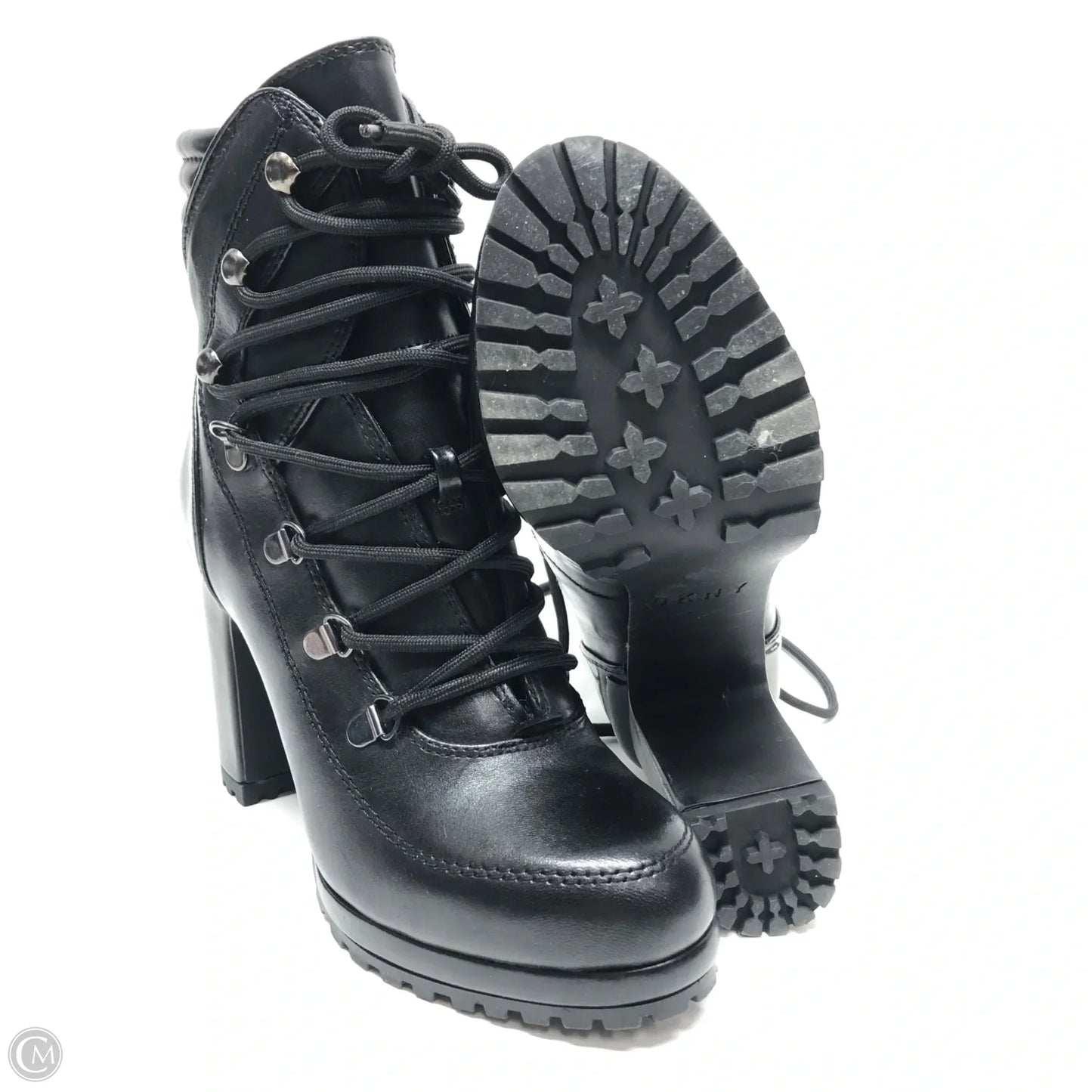 Boots Ankle Heels By Dkny In Black, Size: 8.5