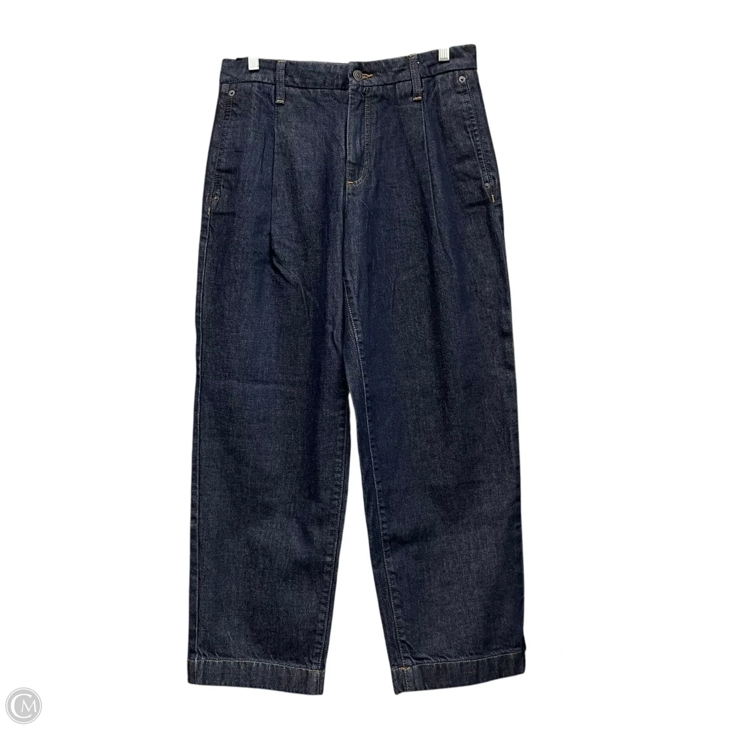 Jeans Cropped By Banana Republic In Blue Denim, Size: 6
