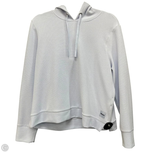 Sweatshirt Hoodie By Dkny In Blue, Size: L