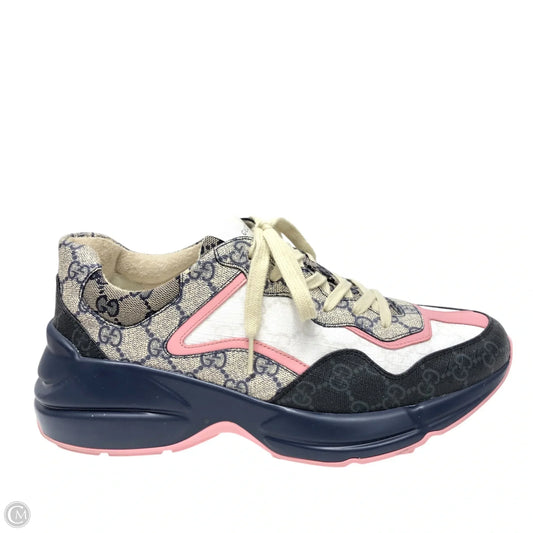 Shoes Luxury Designer By Gucci In Multi-colored, Size: 11